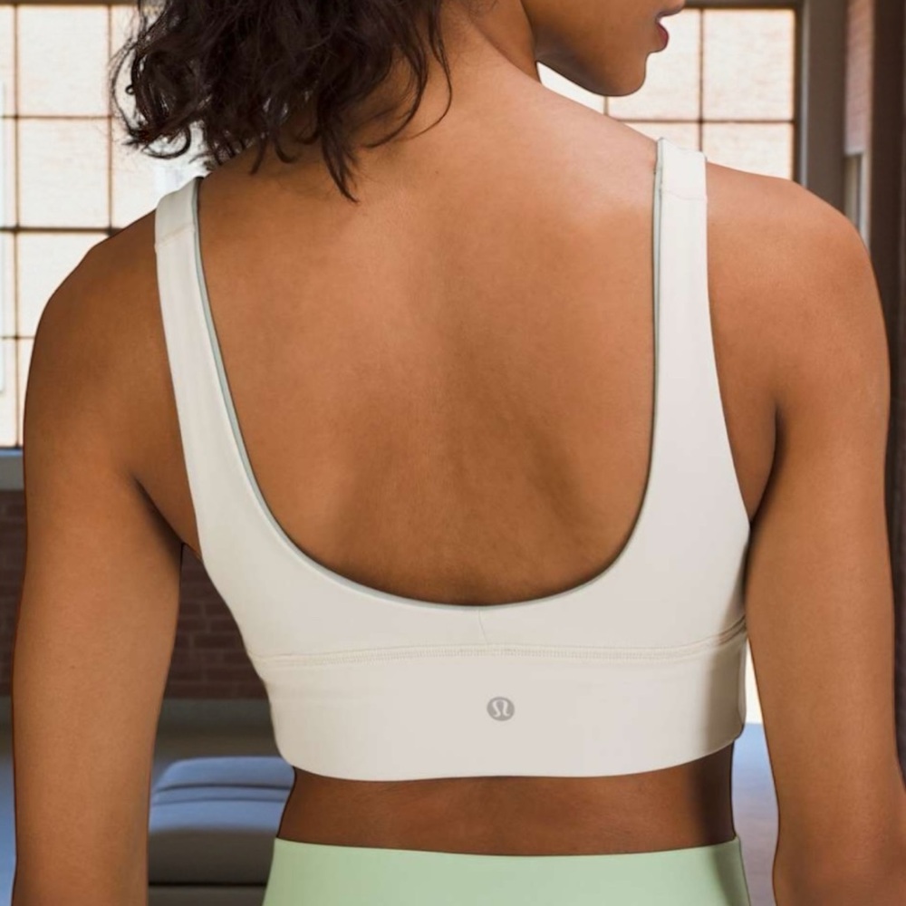 Lululemon Align Reversible Bra in Silver Blue / White Opal Sz 4 - Picture 3 of 14
